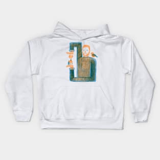 Your Song House Boy and Bird Kids Hoodie